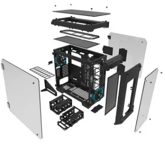Thermaltake View 71 Tempered Glass Edition -t&auml;ystornikotelo ikkunalla, musta