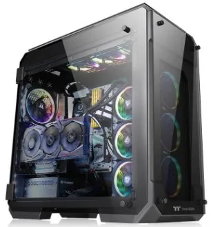 Thermaltake View 71 Tempered Glass Edition -t&auml;ystornikotelo ikkunalla, musta