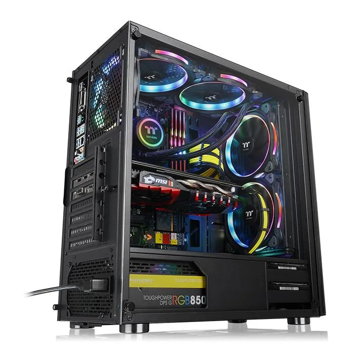 Thermaltake V200 TG - Mid Tower case, window, Black