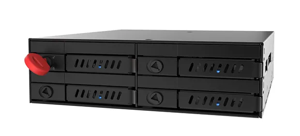 CHIFETEC 1x5.25in bay for 4x2.5in S-ATA HDD Hot-Swap Metal
