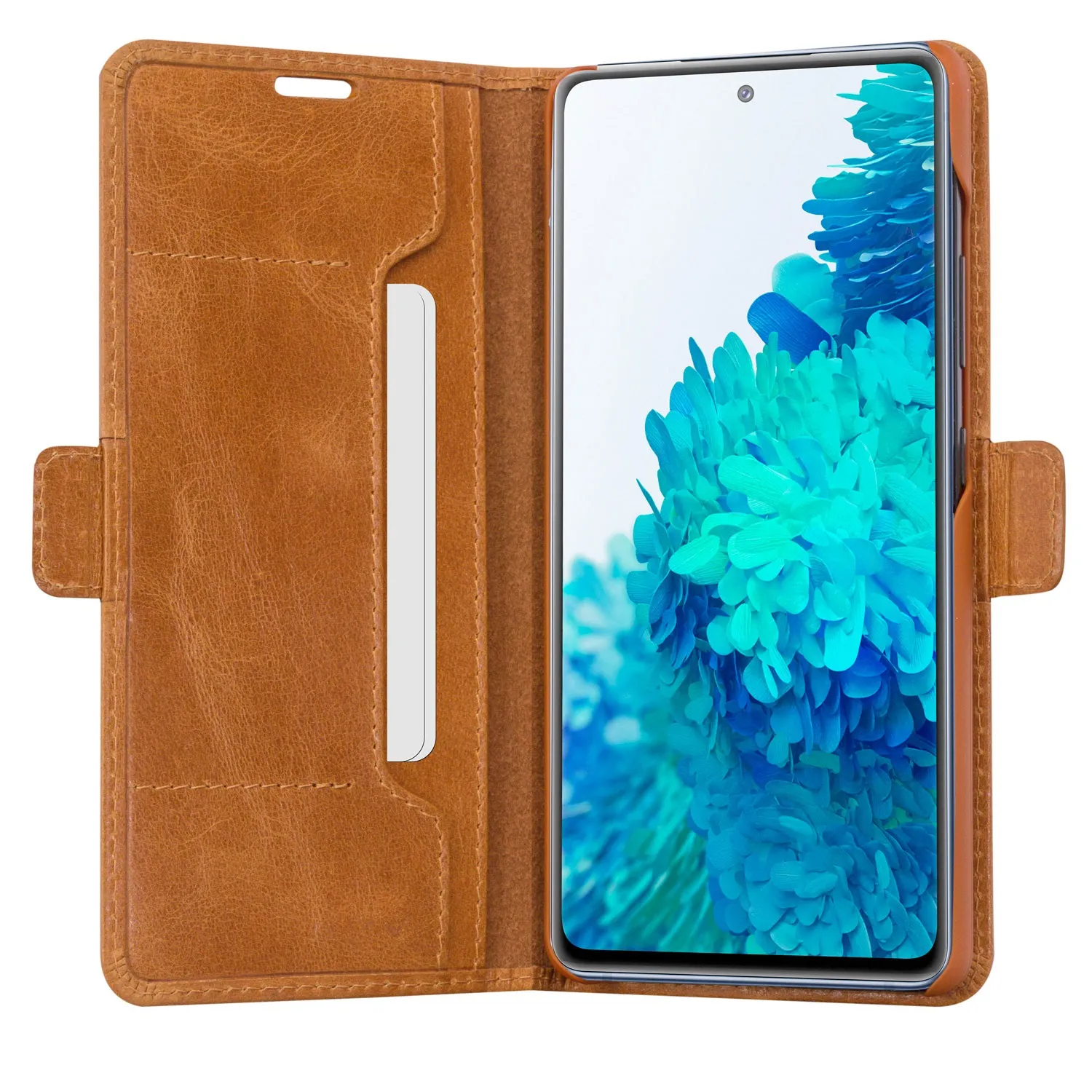 Dbramante1928 Copenhagen Slim, Galaxy S21 FE - Wallet Case, Tan