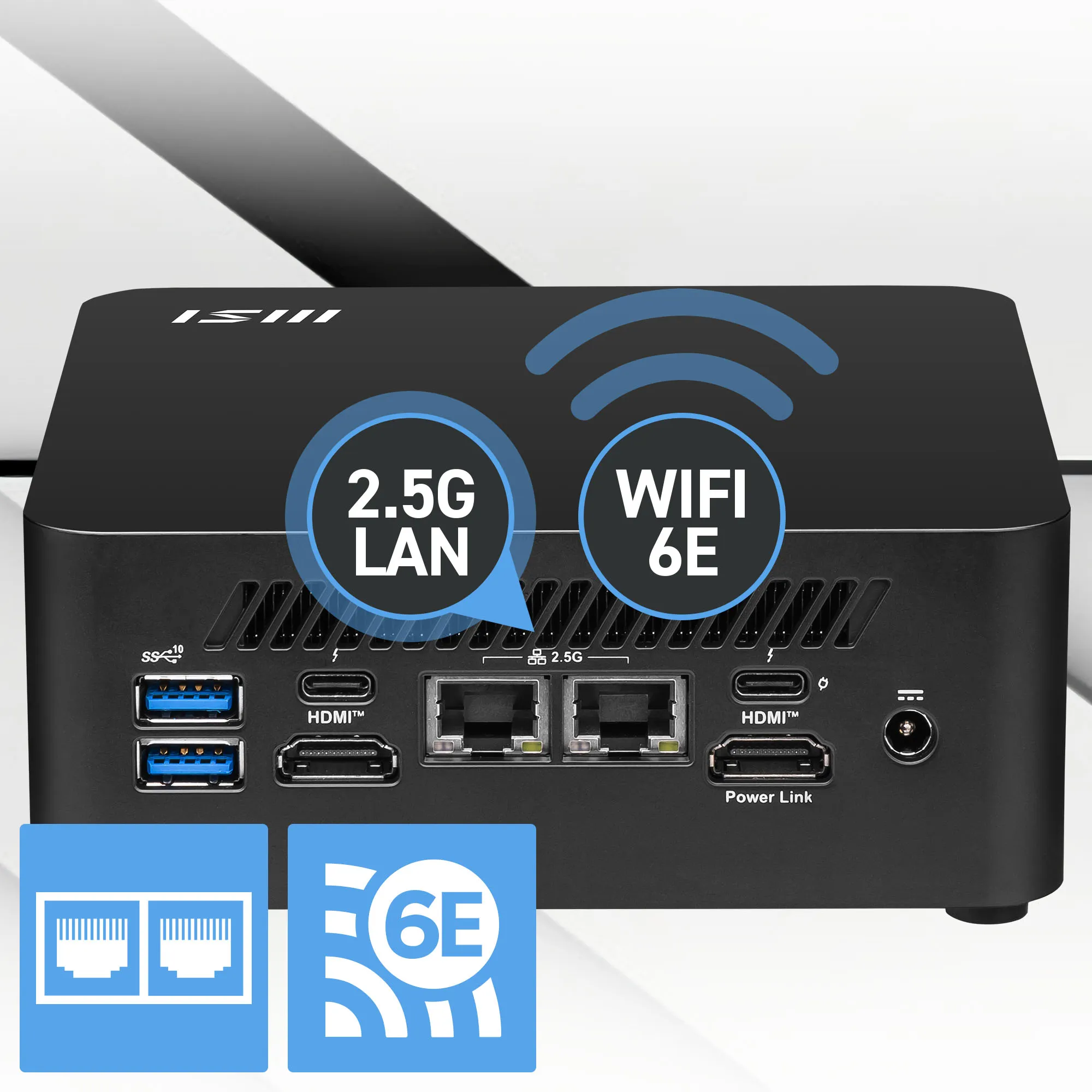 MSI CUBI NUC 1MG-014BEU Core 3 100U Mini PC Barebone, Black