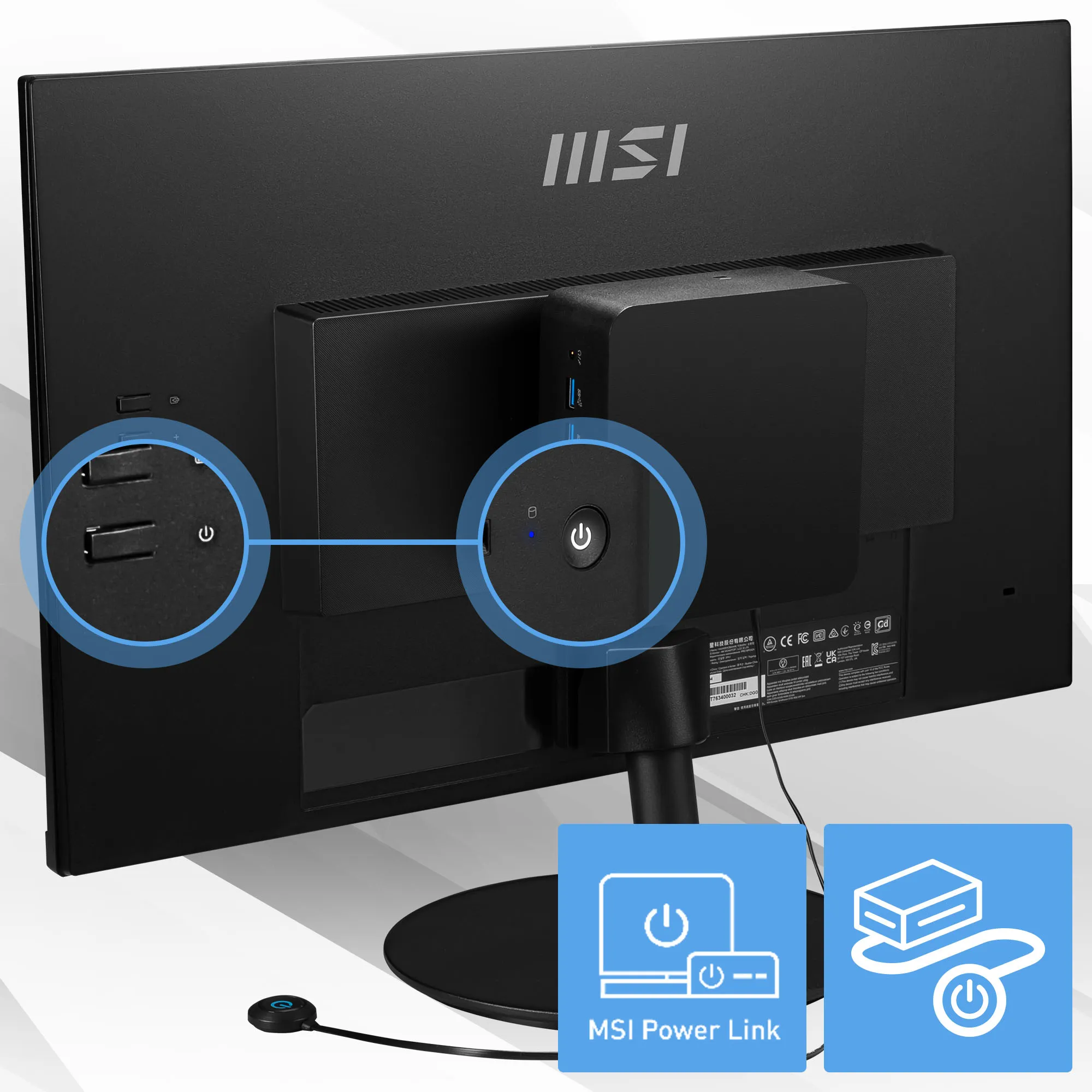 MSI CUBI NUC 1MG-014BEU Core 3 100U Mini PC Barebone, Black
