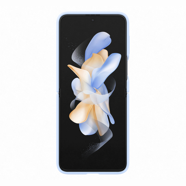 Samsung Silicone Cover with Ring, Galaxy Z Flip4 -suojakuori, Sininen