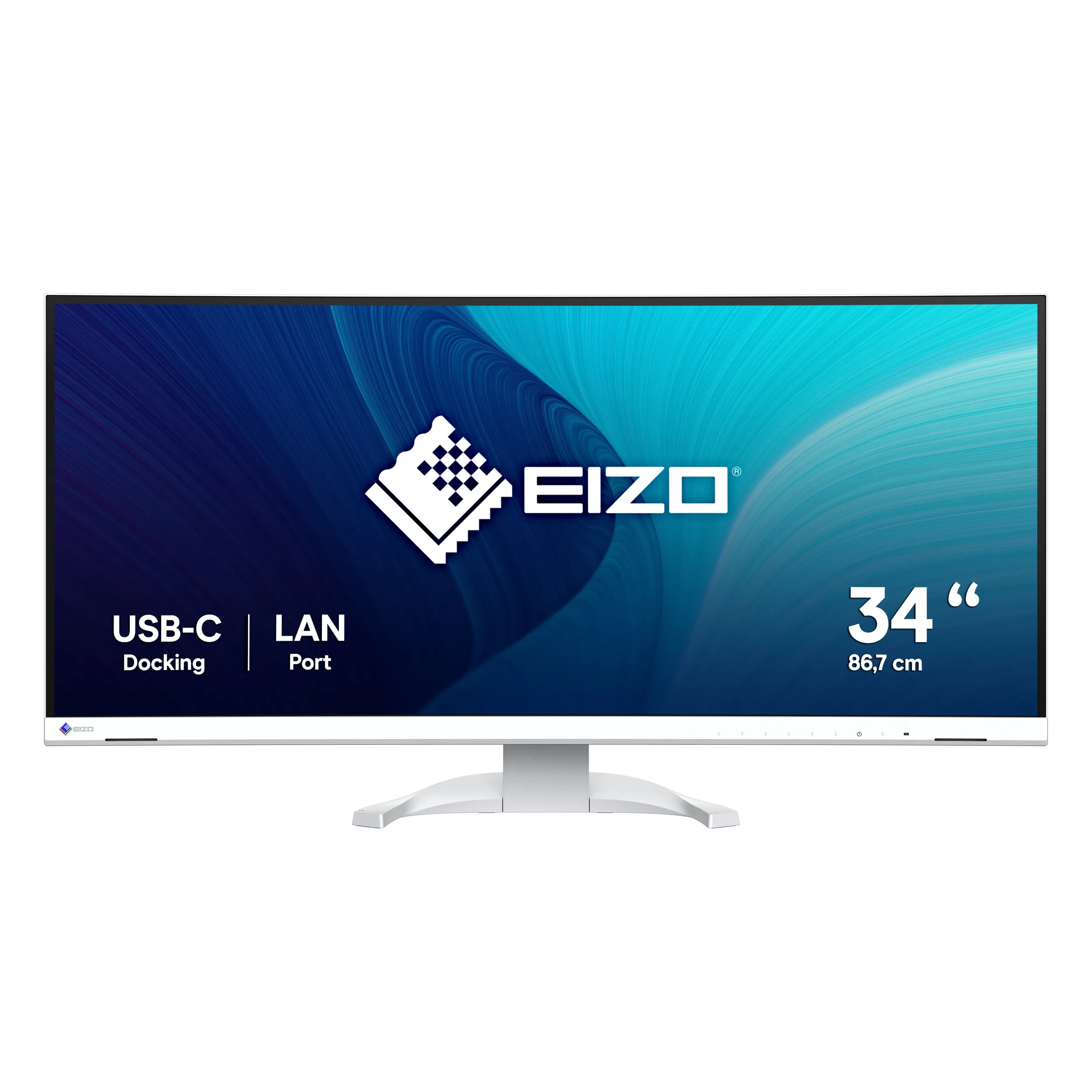EIZO FlexScan EV3451X-WT 34.1" UWQHD, IPS Curved Monitor with USB-C hub