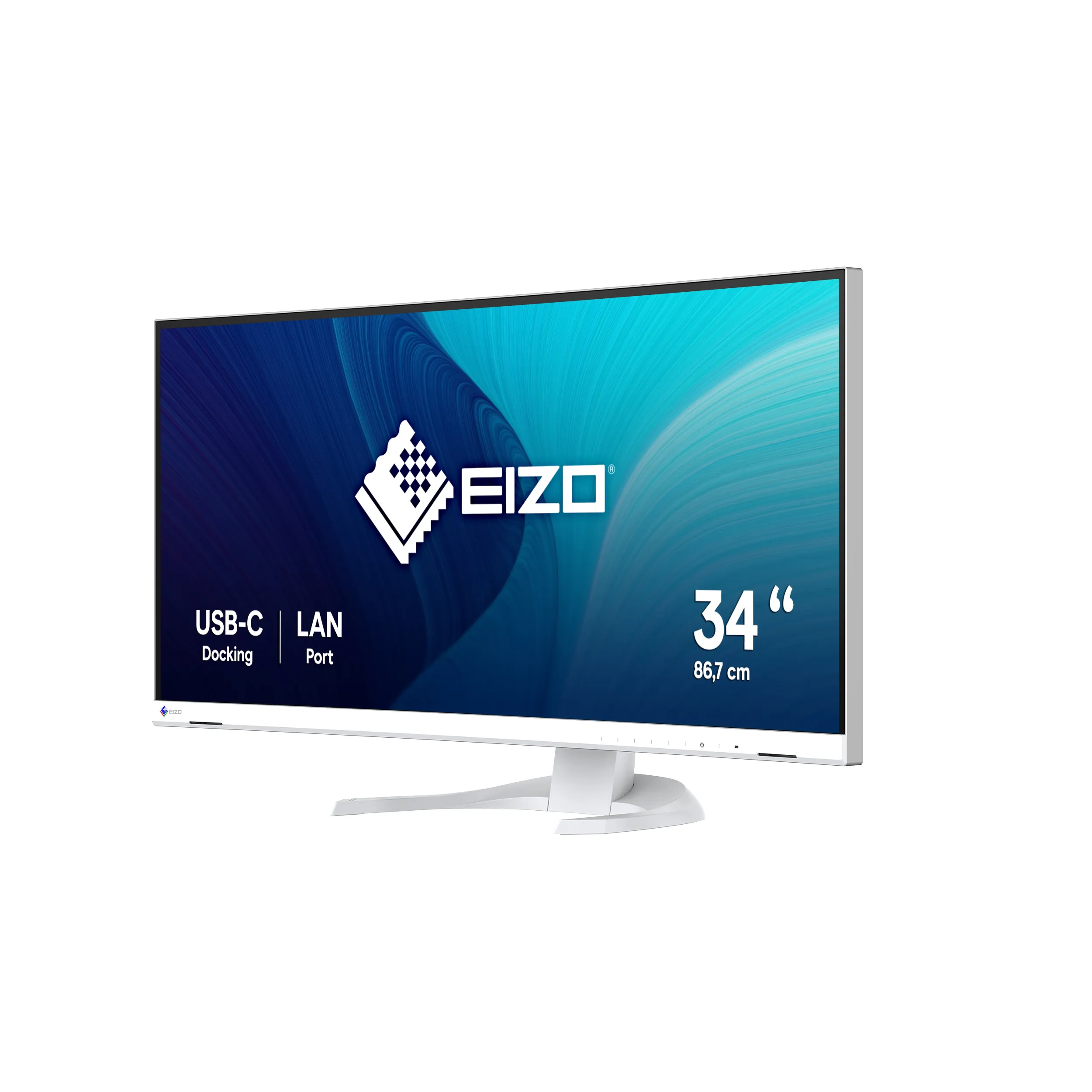 EIZO FlexScan EV3451X-WT 34.1" UWQHD, IPS Curved Monitor with USB-C hub