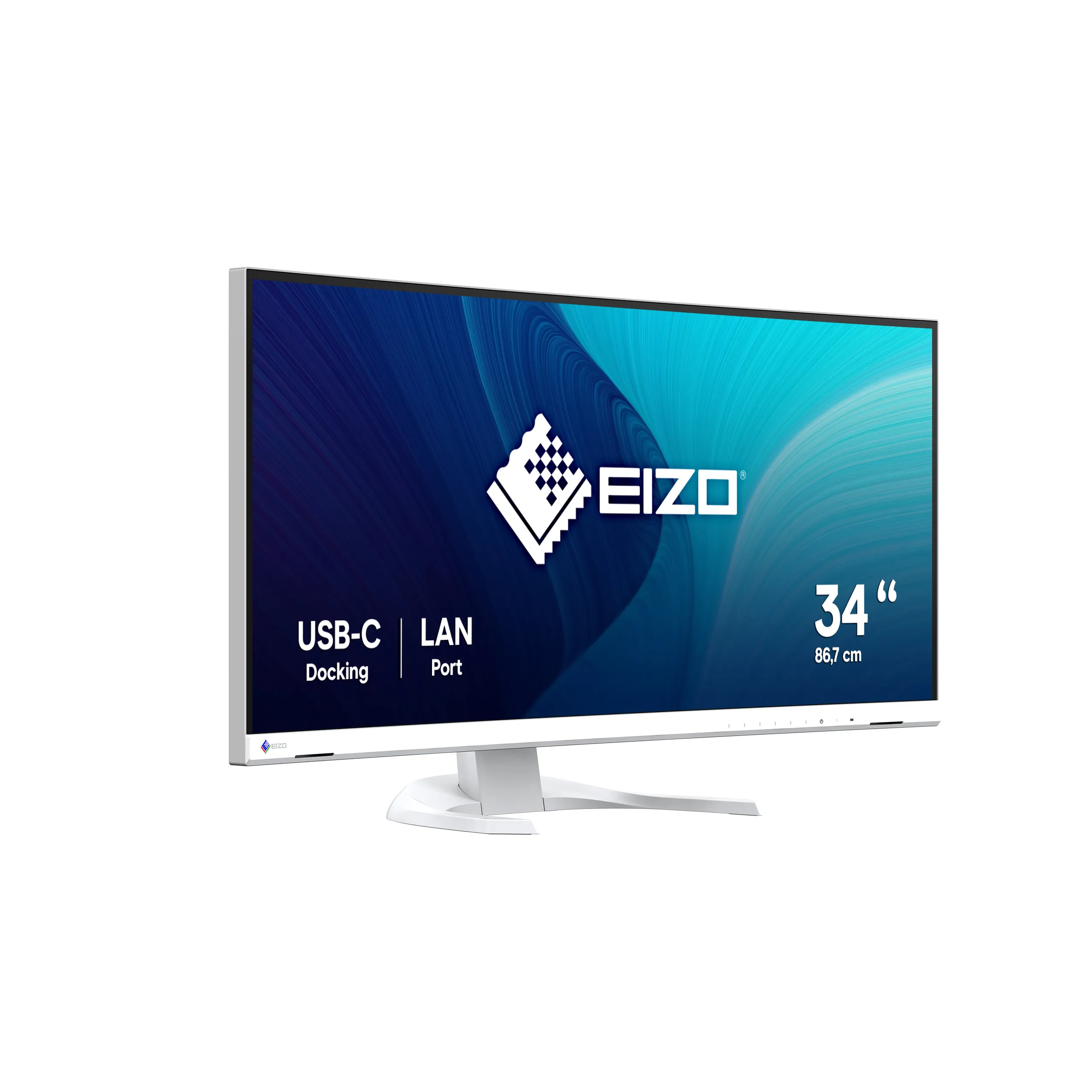 EIZO FlexScan EV3451X-WT 34.1" UWQHD, IPS Curved Monitor with USB-C hub