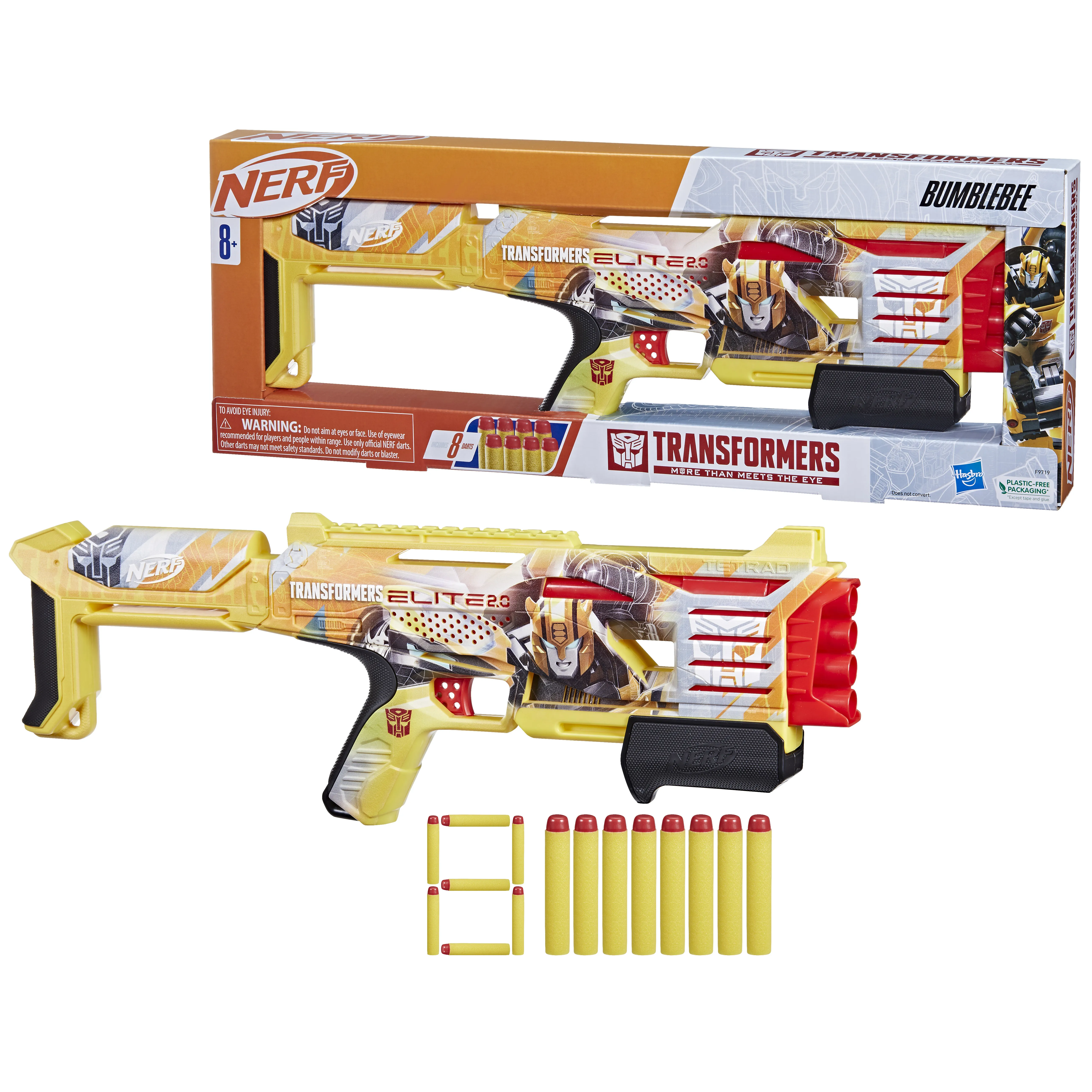 Hasbro Nerf Transformers Bumblebee Blaster, dart blaster (blue-grey/orange)