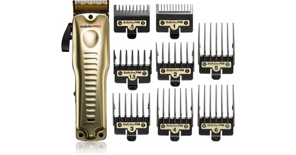 BaByliss PRO LO-PROFX FX825GE Cordless Hair Clipper, Gold