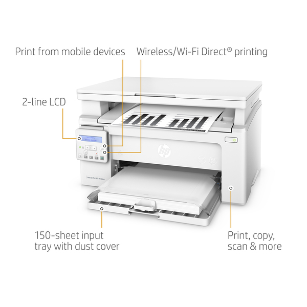HP LaserJet Pro M130nw LAN/Wi-Fi, A4 - mono mono laser printer