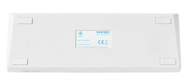 DELTACO WK90 60% mekaniskt speltangentbord, Linear Pink, vit