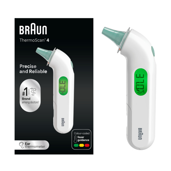 Braun ThermoScan 4 &ouml;rontemometer IRT3515