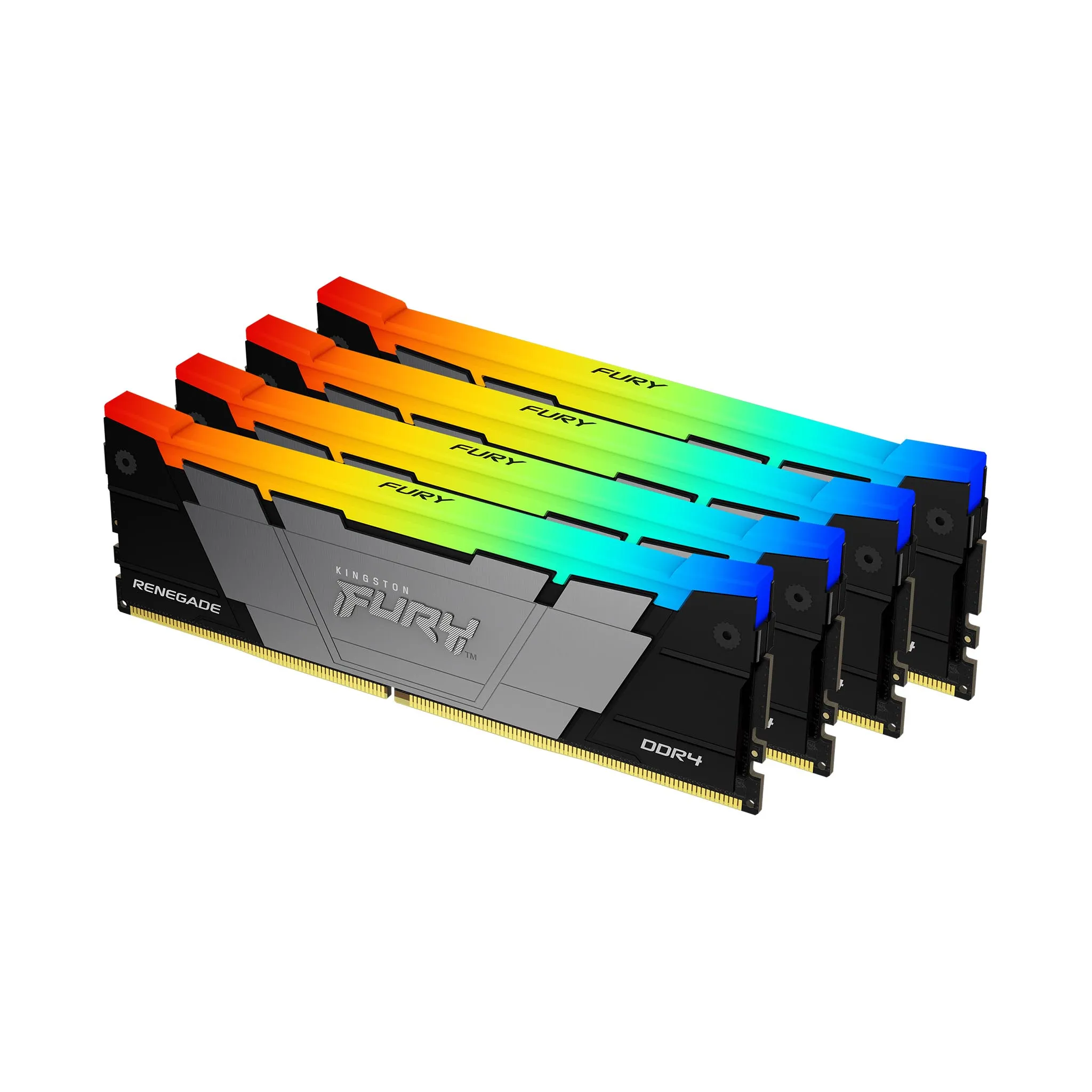 Kingston FURY Renegade RGB 128 GB (4 x 64 GB) DDR4 3200 MHz, CL16 - minne, Svart