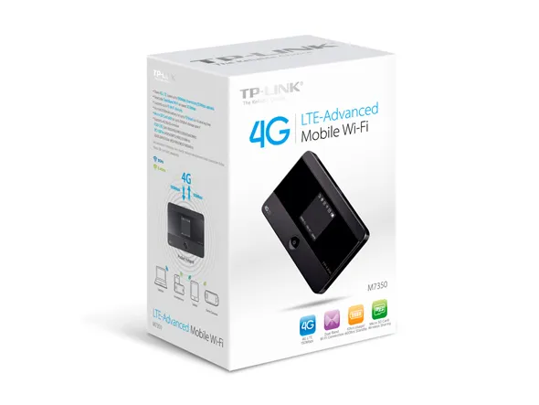 TP-Link M7350, 4G LTE, SIM kortplats - b&auml;rbar router