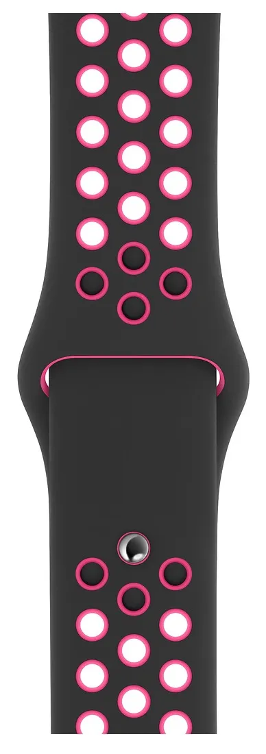 Apple Watch 40mm Nike Sport Band, Black/Pink Blast