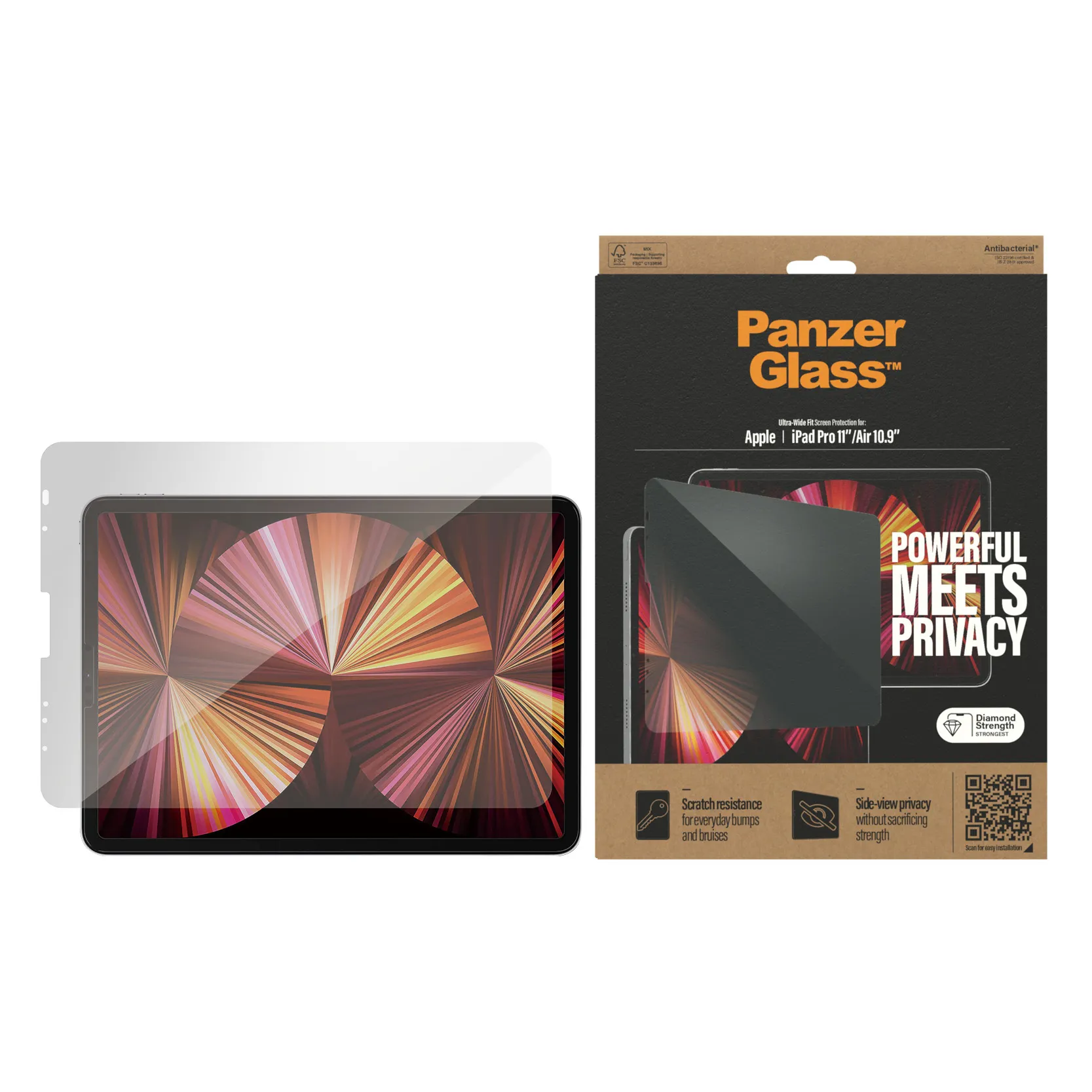 PanzerGlass iPad Pro 11" (2020)/iPad Air 10.9" (2020) Privac PanzerGlass iPad Pro 11" (2020)/iPad Air 10.9" (2020) Privac