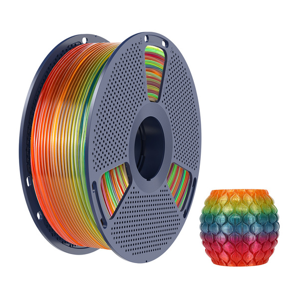 SUNLU PLA 1.75 mm, 1 kg 3D-skrivarfilament, Transparent Rainbow