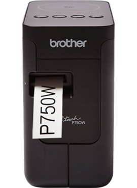 Brother P-Touch PT-P750WSP - Lipuketulostin - l&auml;mp&ouml;siirto - Rulla (2,4 cm) - jopa 30 mm/s - USB 2.0, Wi-Fi, NFC