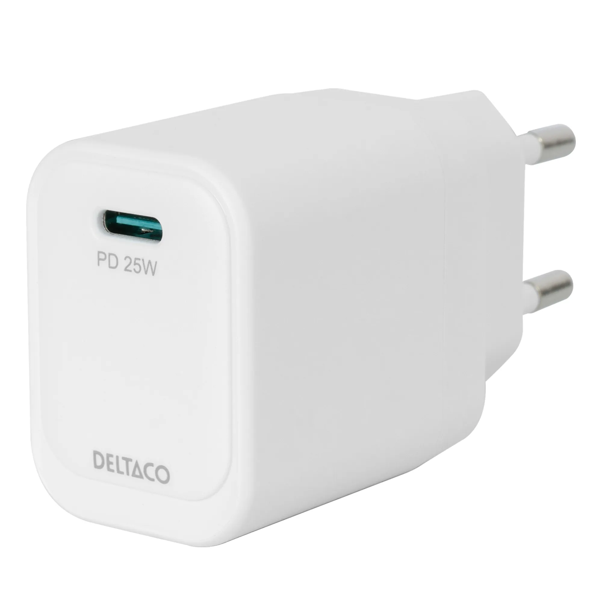 DELTACO USBC-AC158 - Wall charger, white