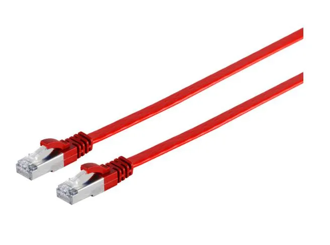 MicroConnect Cat6a U/FTP RJ45 7.5m n&auml;tverkskabel, r&ouml;d