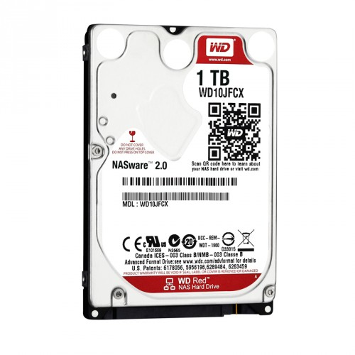 WD Red Plus 2.5", 1 Tt, 5400 RPM, 16 MB -kovalevy (NAS)