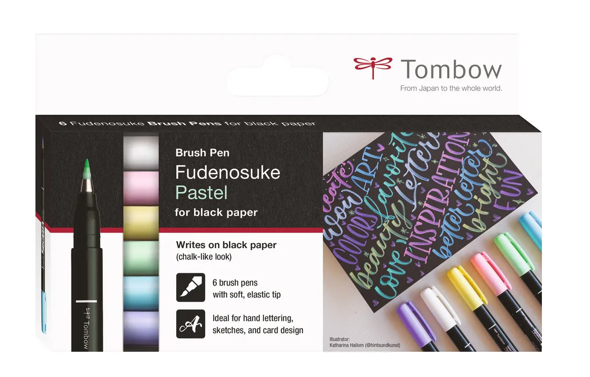 Tombow Brush pen Fudenosuke soft pastel ass (6)