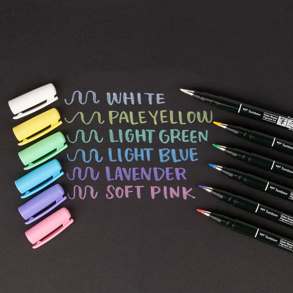 Tombow Brush pen Fudenosuke soft pastel ass (6)