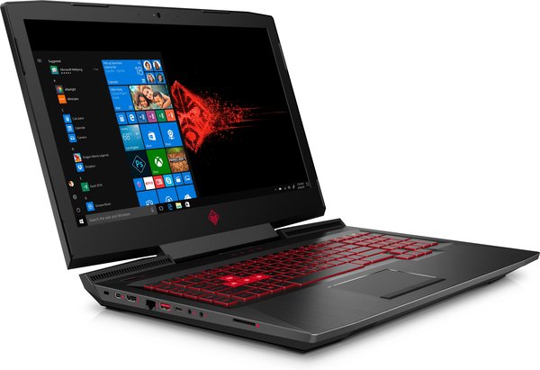 HP 17.3" Omen, 8GB / 1256 GB HDD+SSD, GTX 1050 2GB, Win 10 Home - gaming notebook, Black