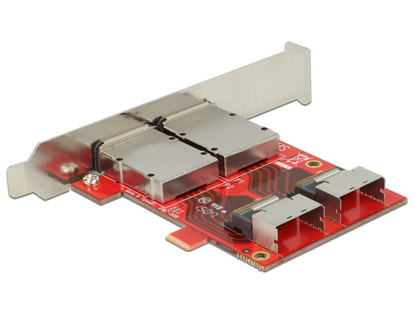 Delock Adapter 2 x Mini SAS SFF-8087 female > 2 x Mini SAS SFF-8088 fe