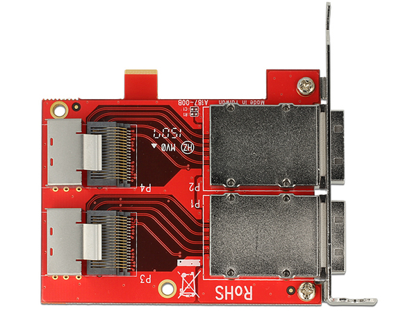 Delock Adapter 2 x Mini SAS SFF-8087 female > 2 x Mini SAS SFF-8088 fe