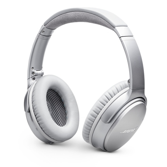 Bose QuietComfort 35 II tr&aring;dl&ouml;sa h&ouml;rlurar, 20h batteritid, silver
