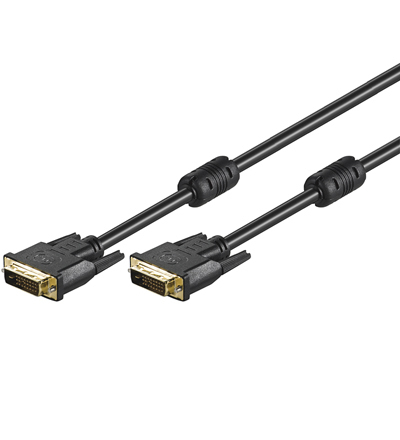 Goobay DVI-D - DVI-D - cable, Dual, 1.8 m, Black