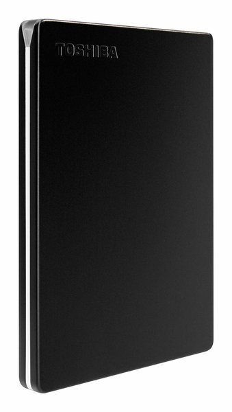 Toshiba Canvio Slim 2TB - External HDD, Black