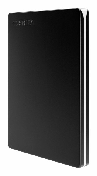 Toshiba Canvio Slim 2TB - External HDD, Black