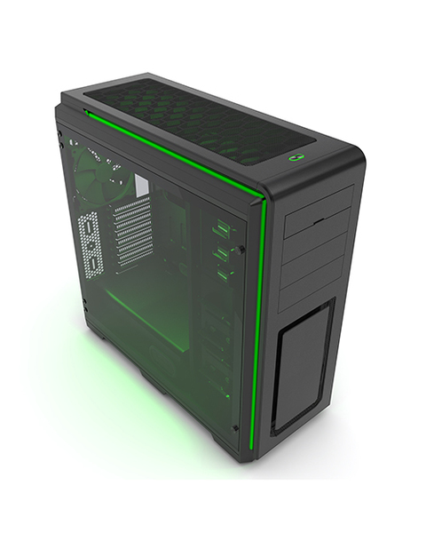Phanteks Enthoo Luxe Full Tower Case. Tempered Glass Window. Black /Multi colors LED