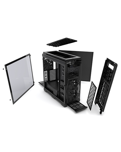 Phanteks Enthoo Luxe Full Tower Case. Tempered Glass Window. Black /Multi colors LED