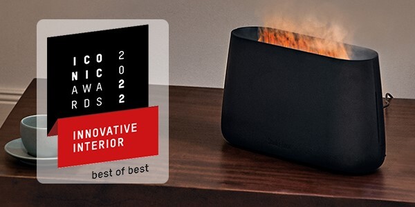 Stadler Form Ben humidifier with flame effect, black