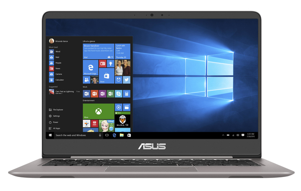 Asus 14" ZenBook UX410UA, 256GB, Win 10 Home - Notebook, Grey