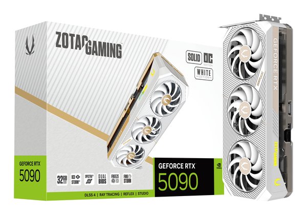Zotac GeForce RTX 5090 Solid OC White Edition 32 GB - Grafikkort