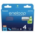 Panasonic Eneloop AAA-akku 800mAh 4kpl/pkt. Sis&auml;lt&auml;&auml; kotelon.