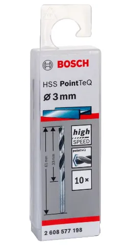 Bosch Professional Bosch HSS PointTeQ Drill bit 3mm pack of 10...