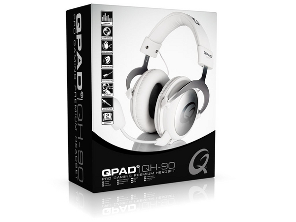 QPAD QH-90 CLOSED PRO WHITE Gaming Headset