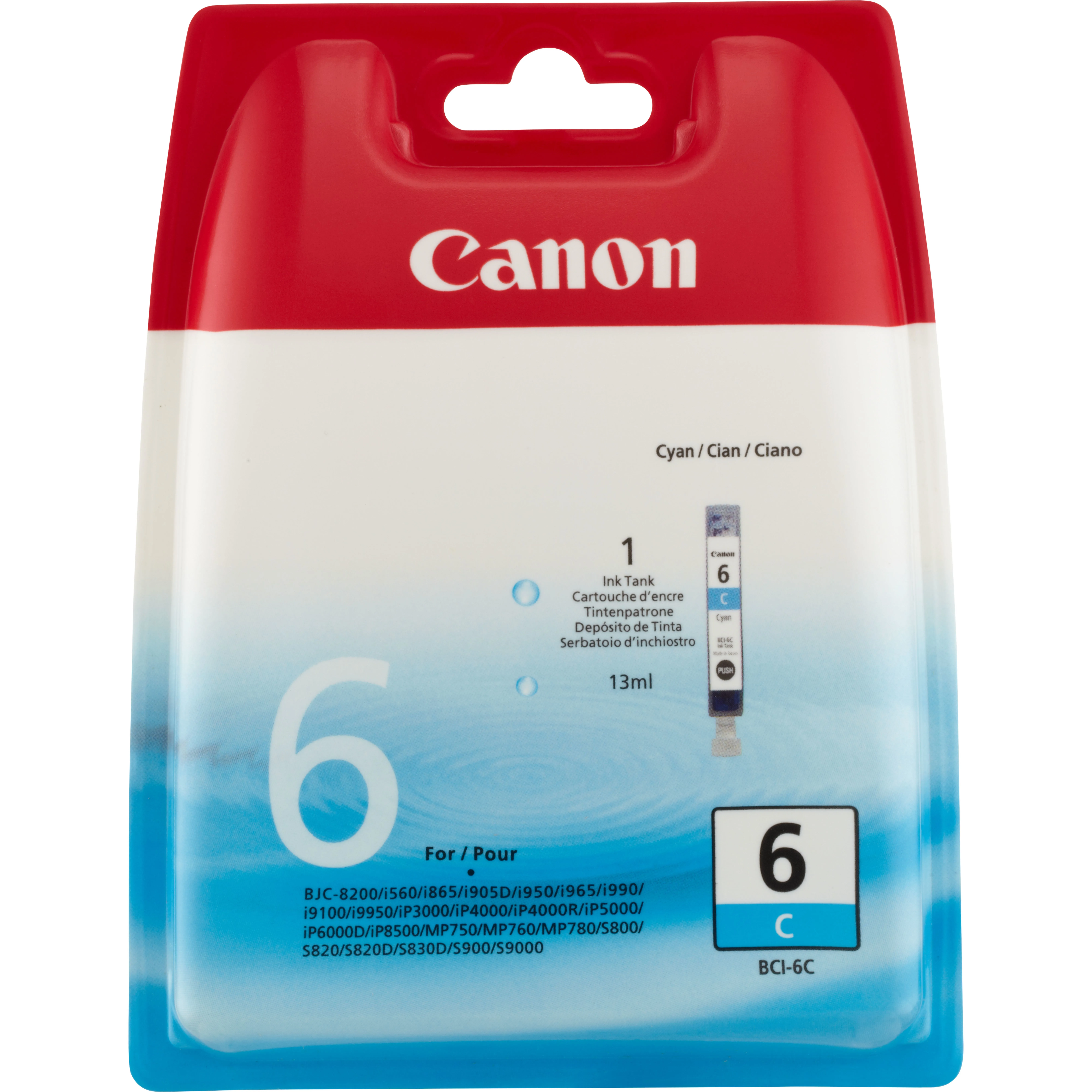 Canon BCI-6C ink cartridge, 13 ml, Cyan