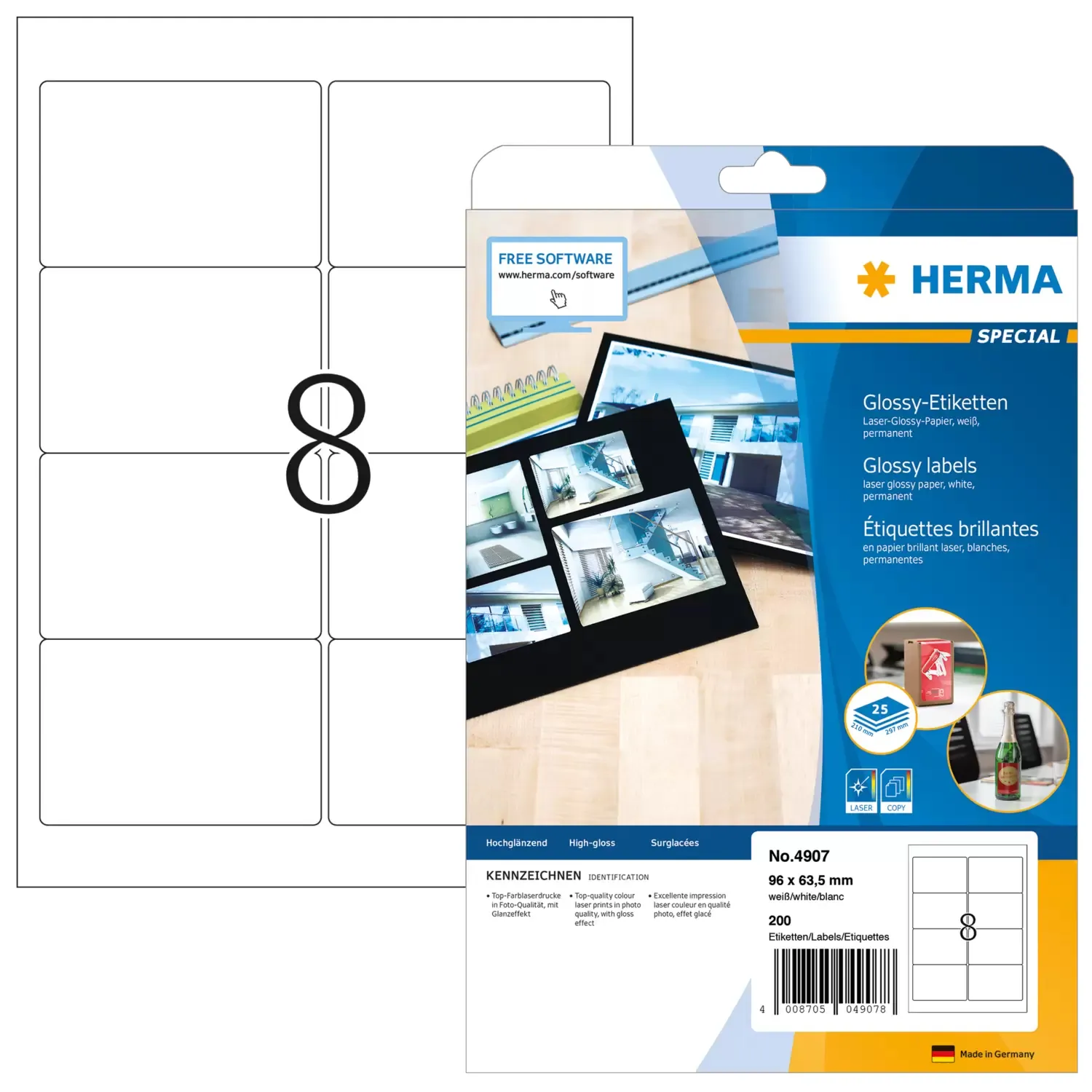 Herma label Special 96x63,5 glossy (200)