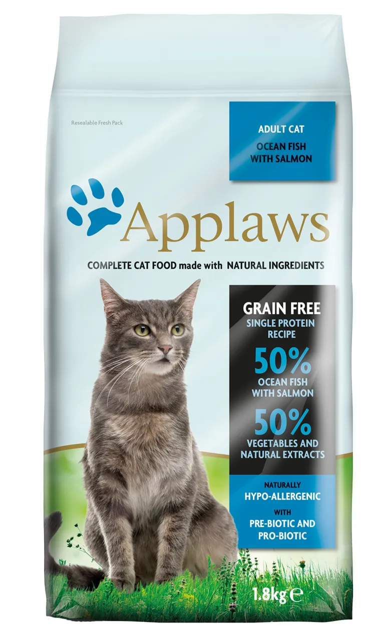 Applaws Ocean Fish &amp; Salmon, Dry food for cats, Adult, Grain Free, 6kg