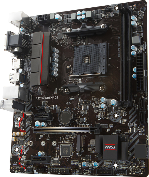 MSI A320M Grenade mATX-emolevy