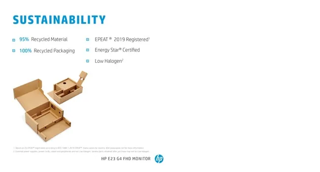 HP 23" E23 G4, Full HD, IPS - monitor