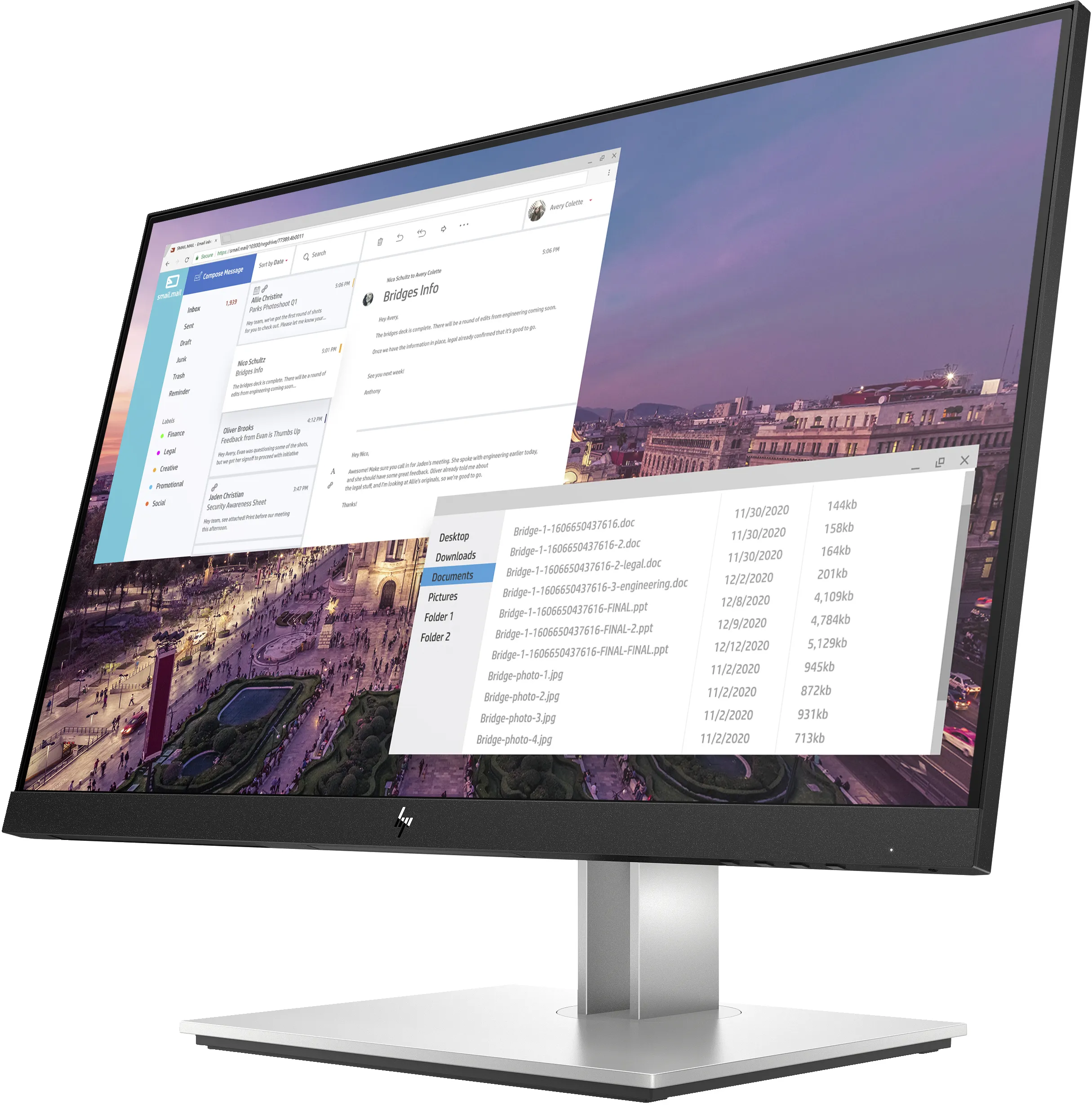 HP 23&quot; E23 G4, Full HD, IPS - monitor