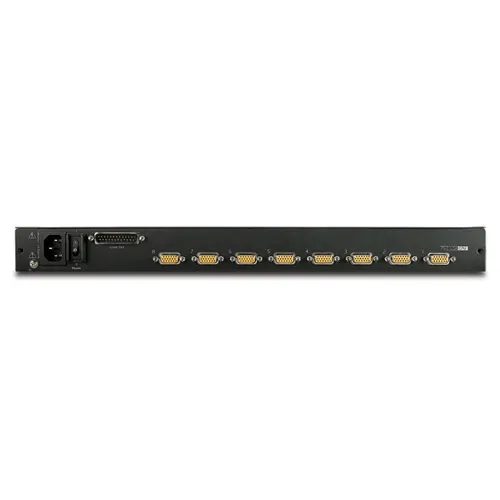 APC 17" Rack LCD Console with Integrated 8 Port Analog KVM Switch. HUOM: jenkki-näppäimistö !