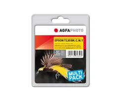 AGFAPHOTO APET130SETD -mustekasettipakkaus, musta/syaani/magenta/keltainen, 4 kpl